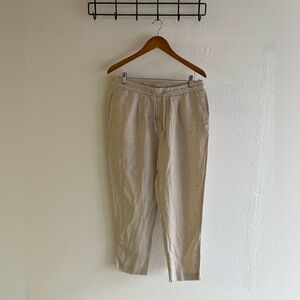 Zara Men's Linen Beige Joggers